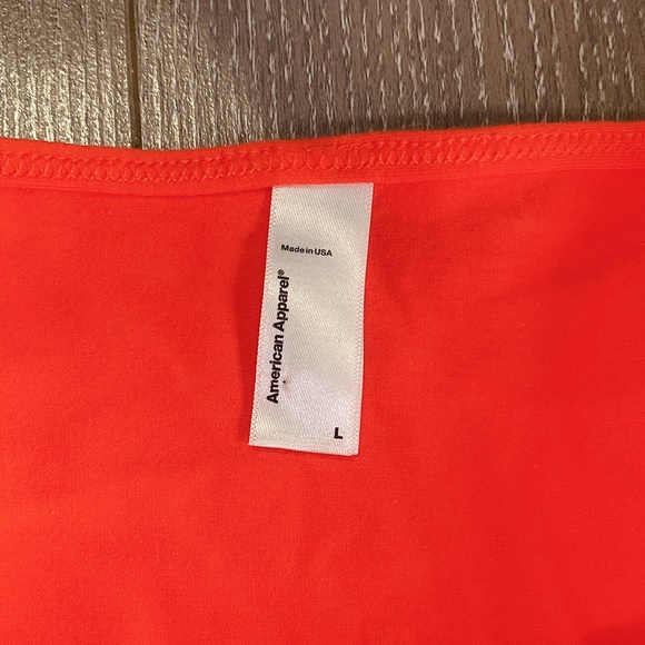 Brand new American apparel orange bodysuit L - Picture 2 of 3